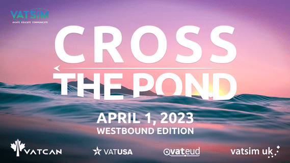 VATSIM Cross The Pond Westbound 2023 Banner
