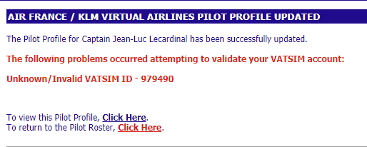 Can't save my VATSIM ID